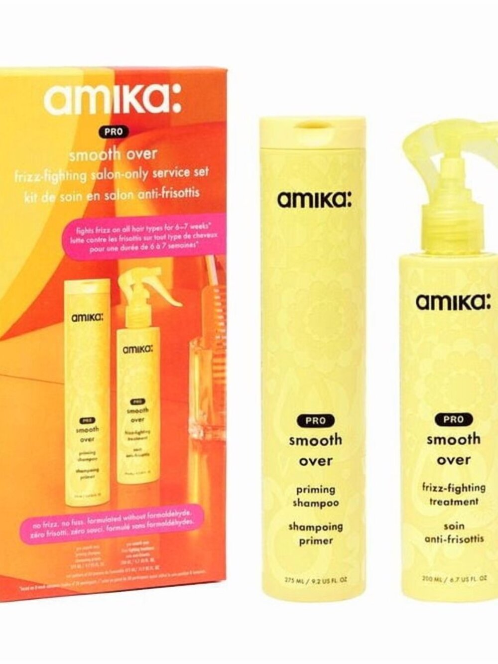 NEW Amika Pro Smooth Over Frizz Fighting Duo Smooth Over